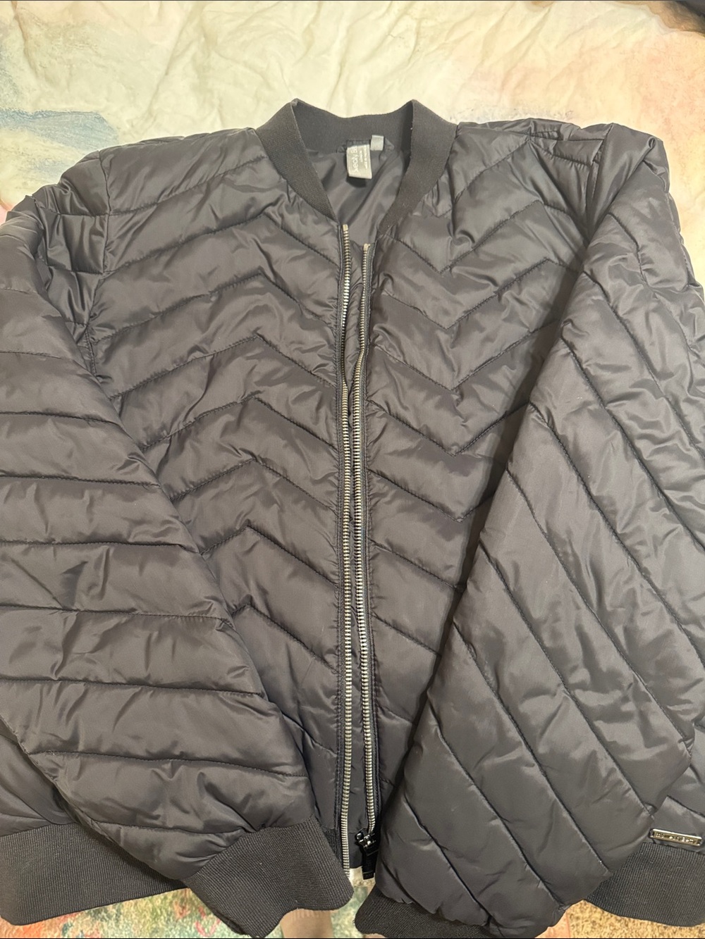 Sweaty Betty Quilted Chevron Puffer Jacket - Black